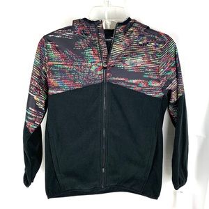 Under Armor Fleece multi color black zip jacket